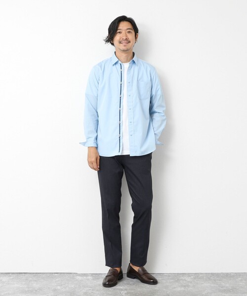 NOLLEY’S(ノーリーズ)の「パラシュートボタン レギュラーカラーシャツ 25AW(シャツ/ブラウス・メンズ・ホワイト/ホワイト系その他/サックスブルー/ブルー系その他/ベージュ系その他・S/M/L/XL)」の12枚目の写真