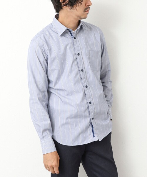 NOLLEY’S(ノーリーズ)の「パラシュートボタン レギュラーカラーシャツ 25AW(シャツ/ブラウス・メンズ・ホワイト/ホワイト系その他/サックスブルー/ブルー系その他/ベージュ系その他・S/M/L/XL)」の6枚目の写真