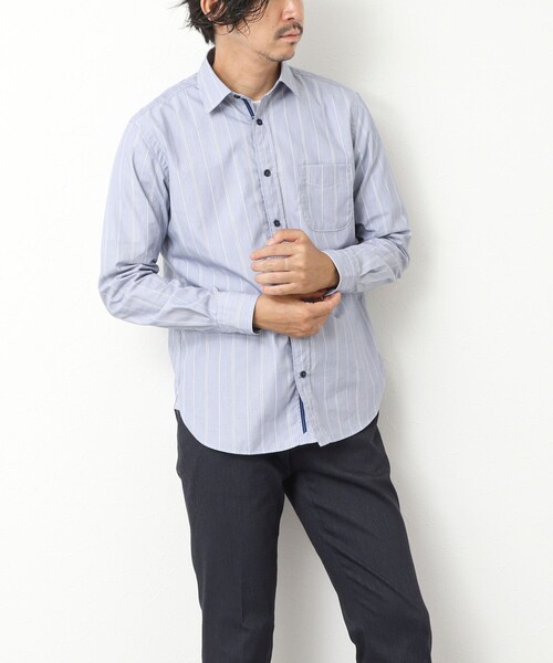 NOLLEY’S(ノーリーズ)の「パラシュートボタン レギュラーカラーシャツ 25AW(シャツ/ブラウス・メンズ・ホワイト/ホワイト系その他/サックスブルー/ブルー系その他/ベージュ系その他・S/M/L/XL)」の8枚目の写真