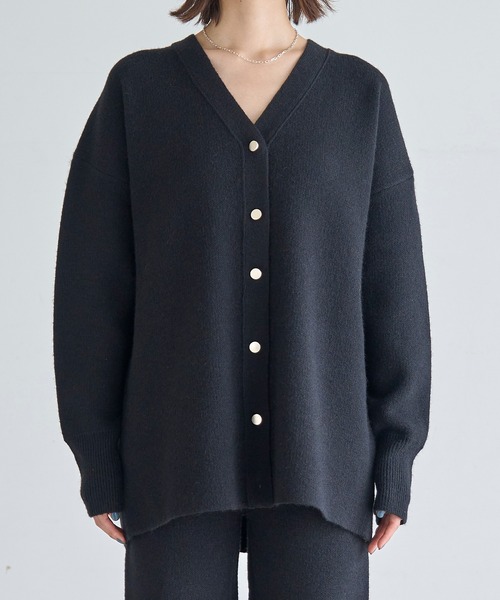 meilmada(メイルマダ)の「Vネックニットカーディガン(カーディガン/ボレロ・レディース・ベージュ/グレー/ブラック・FREE)」の10枚目の写真