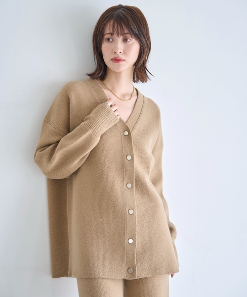 セール】Vネックニットカーディガン（カーディガン/ボレロ）｜meilmada