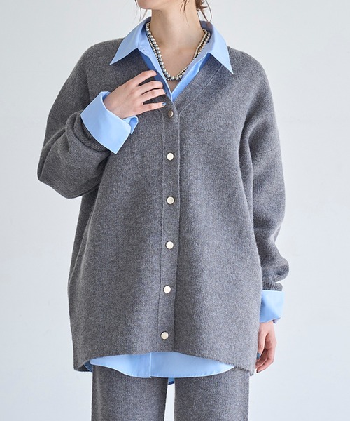 meilmada(メイルマダ)の「Vネックニットカーディガン(カーディガン/ボレロ・レディース・ベージュ/グレー/ブラック・FREE)」の20枚目の写真