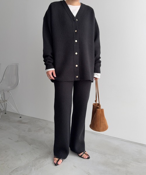 meilmada(メイルマダ)の「Vネックニットカーディガン(カーディガン/ボレロ・レディース・ベージュ/グレー/ブラック・FREE)」の18枚目の写真