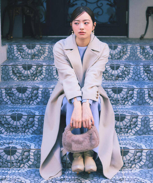 加藤栞さん着用】ダブル釦チェスターコート / 1215252002（ステン