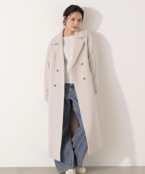 PROPORTION BODY DRESSING(プロポーションボディドレッシング)の「【加藤栞さん着用】ダブル釦チェスターコート / 1215252002(ステンカラーコート・レディース・ベージュ/ダークグレー/ブラック/グレー・MEDIUM/P/S/SMALL)」の11枚目の写真