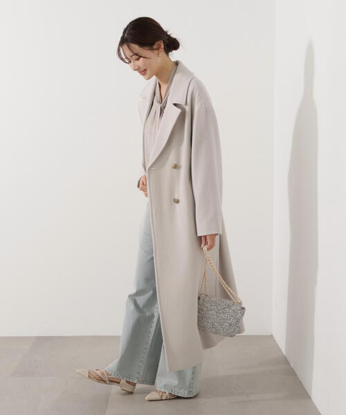 PROPORTION BODY DRESSING(プロポーションボディドレッシング)の「【加藤栞さん着用】ダブル釦チェスターコート / 1215252002(ステンカラーコート・レディース・ベージュ/ダークグレー/ブラック/グレー・MEDIUM/P/S/SMALL)」の14枚目の写真