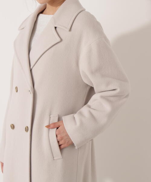 PROPORTION BODY DRESSING(プロポーションボディドレッシング)の「【加藤栞さん着用】ダブル釦チェスターコート / 1215252002(ステンカラーコート・レディース・ベージュ/ダークグレー/ブラック/グレー・MEDIUM/P/S/SMALL)」の21枚目の写真