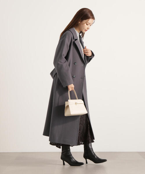 ダブル釦チェスターコート / 1215252002（ステンカラーコート
