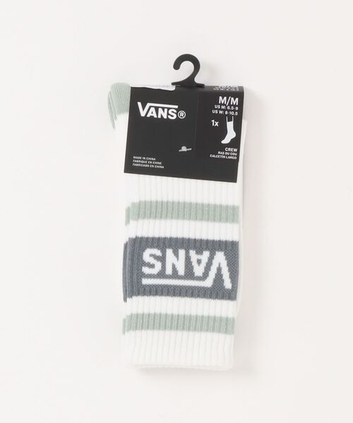 VANS（バンズ）の「VANS ヴァンズ Vans Drop V Crew ソックス VN000QBEEMW ABC-MART限定 Gray Olive（ソックス/靴下・メンズ・カーキ・FREE）」の2枚目の写真