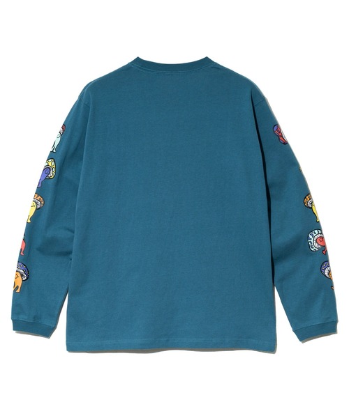 go slow caravan（ゴースローキャラバン）の「USA/C Hi!PSY!キノコ ロングスリーブ TEE（Tシャツ/カットソー・メンズ・ブルーグリーン/ブラック系その他2/ホワイト・X-LARGE/LARGE/MEDIUM）」の10枚目の写真