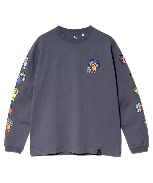 go slow caravan（ゴースローキャラバン）の「USA/C Hi!PSY!キノコ ロングスリーブ TEE（Tシャツ/カットソー・メンズ・ブルーグリーン/ブラック系その他2/ホワイト・X-LARGE/LARGE/MEDIUM）」の6枚目の写真