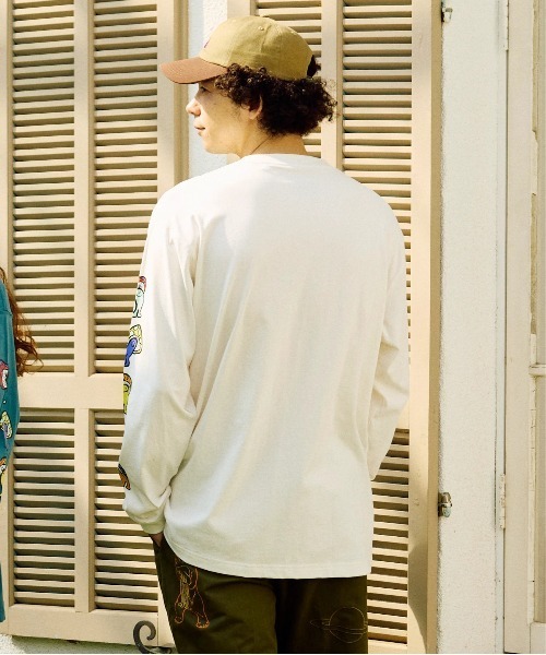 go slow caravan（ゴースローキャラバン）の「USA/C Hi!PSY!キノコ ロングスリーブ TEE（Tシャツ/カットソー・メンズ・ブルーグリーン/ブラック系その他2/ホワイト・X-LARGE/LARGE/MEDIUM）」の15枚目の写真