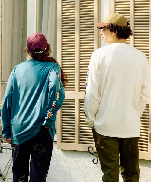 go slow caravan（ゴースローキャラバン）の「USA/C Hi!PSY!キノコ ロングスリーブ TEE（Tシャツ/カットソー・メンズ・ブルーグリーン/ブラック系その他2/ホワイト・X-LARGE/LARGE/MEDIUM）」の14枚目の写真