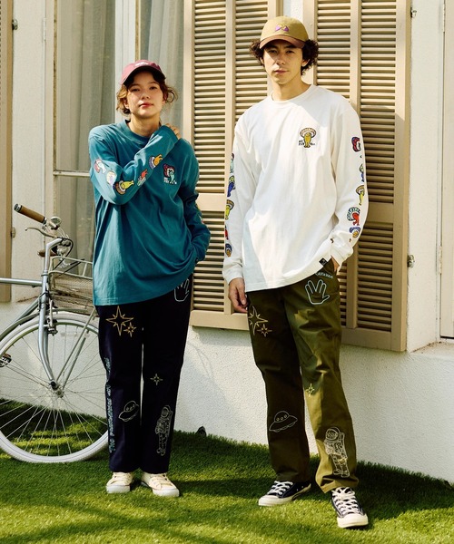 go slow caravan（ゴースローキャラバン）の「USA/C Hi!PSY!キノコ ロングスリーブ TEE（Tシャツ/カットソー・メンズ・ブルーグリーン/ブラック系その他2/ホワイト・X-LARGE/LARGE/MEDIUM）」の20枚目の写真