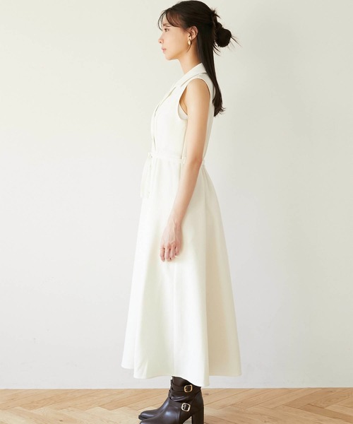 Luan(ルアン)の「【Luan】TRENCH LONG DRESS/トレンチロングドレス(ワンピース・レディース・アイボリー/ベージュ・1/0)」の8枚目の写真