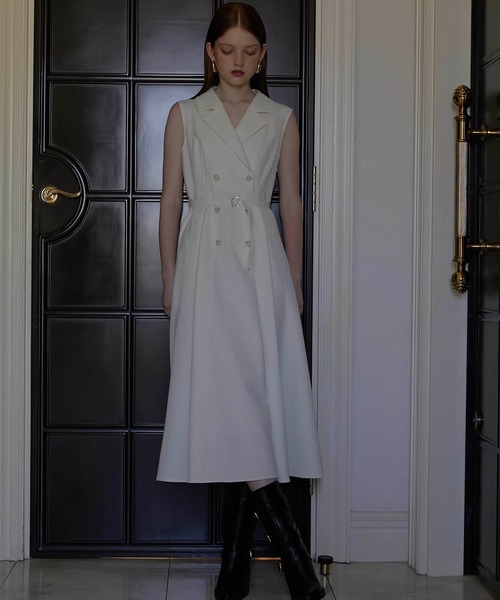 セール】【Luan】TRENCH LONG DRESS/トレンチロングドレス（ワンピース