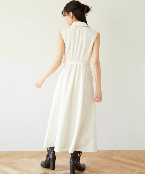 Luan(ルアン)の「【Luan】TRENCH LONG DRESS/トレンチロングドレス(ワンピース・レディース・アイボリー/ベージュ・1/0)」の6枚目の写真