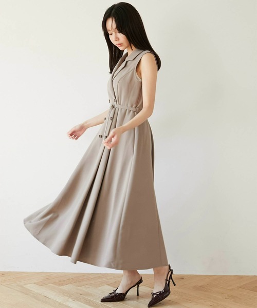 Luan(ルアン)の「【Luan】TRENCH LONG DRESS/トレンチロングドレス(ワンピース・レディース・アイボリー/ベージュ・1/0)」の14枚目の写真