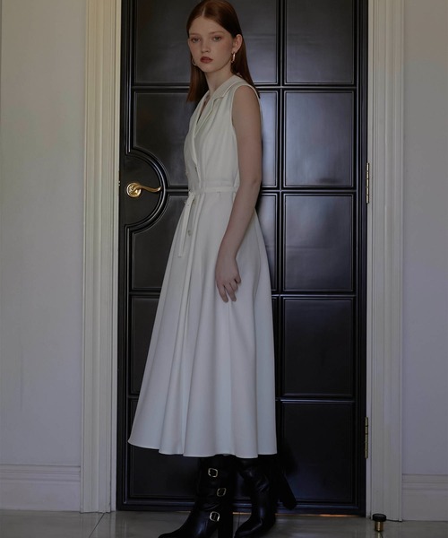Luan(ルアン)の「【Luan】TRENCH LONG DRESS/トレンチロングドレス(ワンピース・レディース・アイボリー/ベージュ・1/0)」の4枚目の写真
