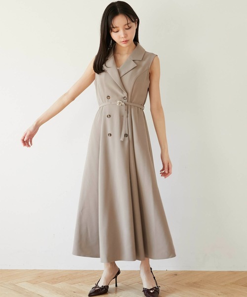 Luan(ルアン)の「【Luan】TRENCH LONG DRESS/トレンチロングドレス(ワンピース・レディース・アイボリー/ベージュ・1/0)」の22枚目の写真