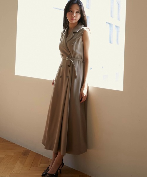 Luan(ルアン)の「【Luan】TRENCH LONG DRESS/トレンチロングドレス(ワンピース・レディース・アイボリー/ベージュ・1/0)」の17枚目の写真