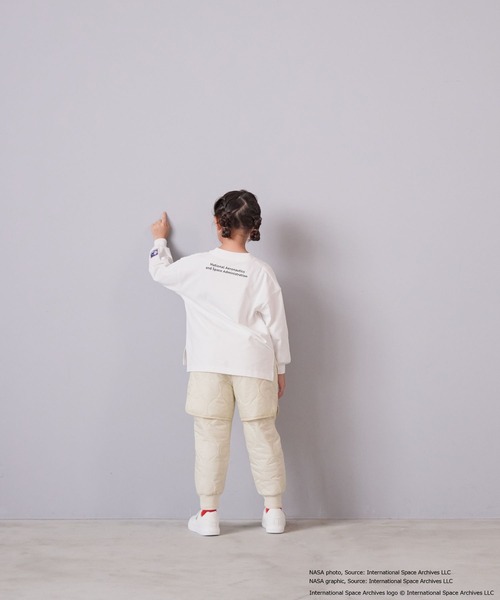 LOWRYS FARM（ローリーズファーム）の「ＮＡＳＡプリントロンＴ　 593053（Tシャツ/カットソー・キッズ・ブラック/オフホワイト/グレー・140cm/130cm/120cm/110cm/150cm）」の6枚目の写真