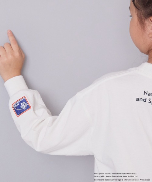 LOWRYS FARM（ローリーズファーム）の「ＮＡＳＡプリントロンＴ　 593053（Tシャツ/カットソー・キッズ・ブラック/オフホワイト/グレー・140cm/130cm/120cm/110cm/150cm）」の10枚目の写真