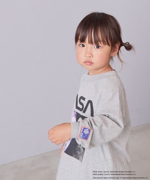 LOWRYS FARM（ローリーズファーム）の「ＮＡＳＡプリントロンＴ　 593053（Tシャツ/カットソー・キッズ・ブラック/オフホワイト/グレー・140cm/130cm/120cm/110cm/150cm）」の15枚目の写真