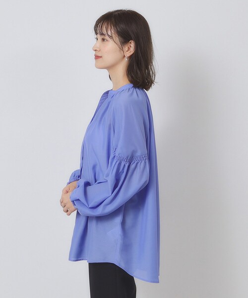 ITS'DEMO（イッツデモ）の「【手洗い可】シアーボリューム袖ブラウス（シャツ/ブラウス・レディース・ブルー/パープル系/ブラック・00）」の20枚目の写真