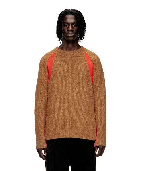 Diesel ジャガードデザインニット DIESEL（ディーゼル）の「メンズ ニット ジップアップ