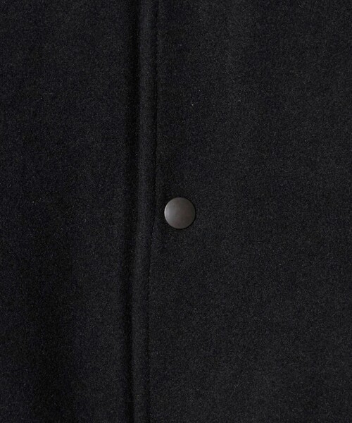 B&Y ブラックメルトン レザーライク スタジャン WEB限定 WARDROBE SMART】グレーメルトン レザーライク スタジャン