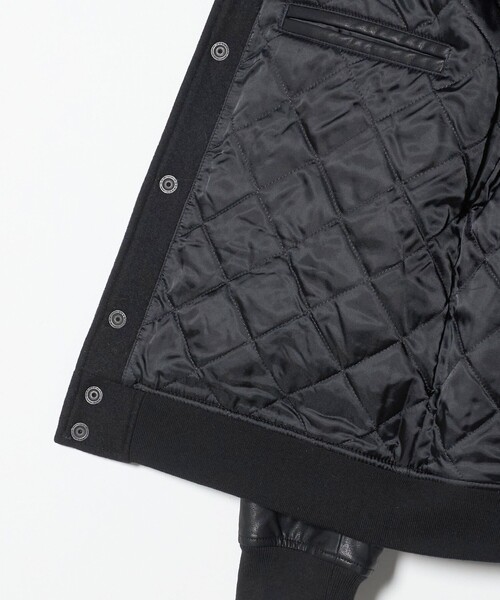 WEB限定 WARDROBE SMART】ブラックメルトン レザーライク