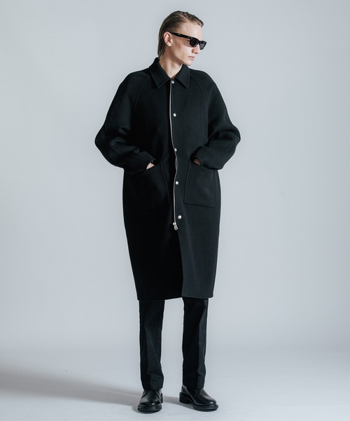 CRIMIE（クライミー）の「MELTON WOOL COAT（ダウンジャケット/コート・メンズ・ブラック・S/M/L/XL/XXL）」の8枚目の写真