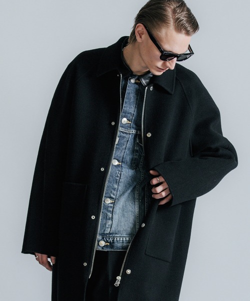 CRIMIE（クライミー）の「MELTON WOOL COAT（ダウンジャケット/コート・メンズ・ブラック・S/M/L/XL/XXL）」の10枚目の写真