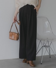 高身長 クロスタックワイドパンツ(トールサイズ)Essenave