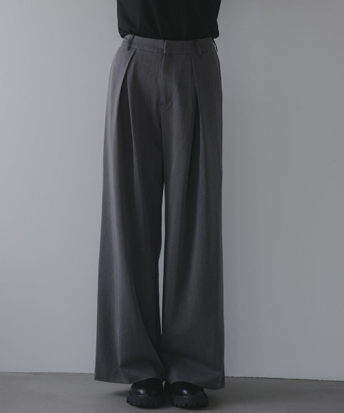 slattgir(スラットジール)の「高身長 クロスタックワイドパンツ(トールサイズ)Essenave(その他パンツ・レディース・チャコールグレー/ブラック・TM/TL/TLL/T3L)」の21枚目の写真