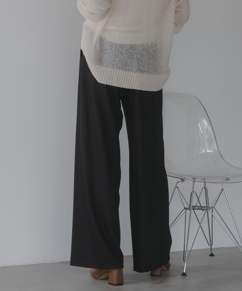 slattgir(スラットジール)の「高身長 クロスタックワイドパンツ(トールサイズ)Essenave(その他パンツ・レディース・チャコールグレー/ブラック・TM/TL/TLL/T3L)」の19枚目の写真