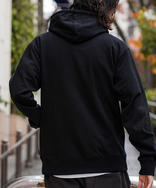 BILLABONG(ビラボン)の「BILLABONG メンズ EMBOSS LOGO PARKA パーカー 【REGULAR FIT】【2025年秋冬モデル】/ビラボンセットアップ対応スリーブロゴプルオーバーパーカー・フーディー(パーカー・メンズ・ブラック/グレー・MEDIUM/LARGE/X-LARGE)」の14枚目の写真