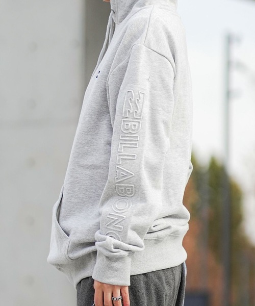 BILLABONG(ビラボン)の「BILLABONG メンズ EMBOSS LOGO PARKA パーカー 【REGULAR FIT】【2025年秋冬モデル】/ビラボンセットアップ対応スリーブロゴプルオーバーパーカー・フーディー(パーカー・メンズ・ブラック/グレー・MEDIUM/LARGE/X-LARGE)」の22枚目の写真