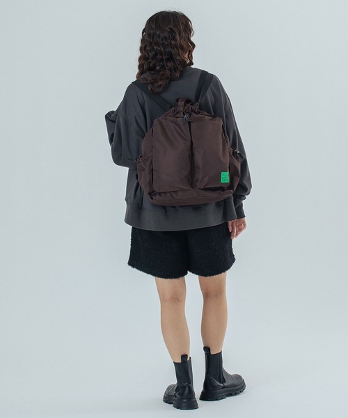 ROSE BUD（ローズバッド）の「GATHER BACKPACK（バックパック/リュック・レディース・ブラック/ブラウン・ONE SIZE）」の9枚目の写真