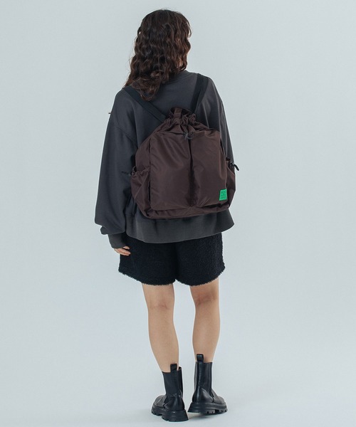 ROSE BUD（ローズバッド）の「GATHER BACKPACK（バックパック/リュック・レディース・ブラック/ブラウン・ONE SIZE）」の13枚目の写真