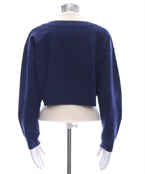 clear（クリア）の「2way刺繍入りアンサンブルニットトップス［大人 カジュアル 着回し力抜群］≪AW新作≫（ニット/セーター・レディース・ブラック/杢グレー/ピンク/ネイビー・F）」の13枚目の写真