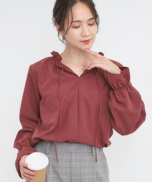 セール】【S-LL/洗濯後しわになりにくい/吸水速乾/UV】大人フェミニン