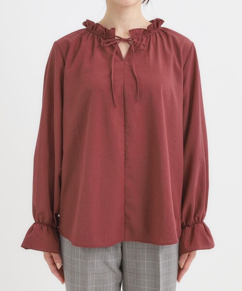 セール】【S-LL/洗濯後しわになりにくい/吸水速乾/UV】大人フェミニン