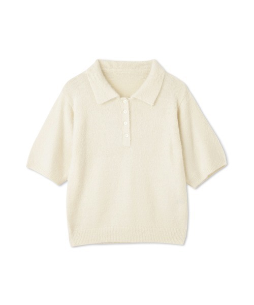 QUEENS COURT(クイーンズコート)の「シャギーヤーンポロニットトップス≪手洗い可能≫(ニット/セーター・レディース・アイボリー/ピンク/サックスブルー・M)」の15枚目の写真
