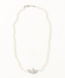 Vivienne Westwood MAN(BBAEGXgEbh})MAN. MINI BAS RELIEF PEARL NECKLACE(lbNX)
