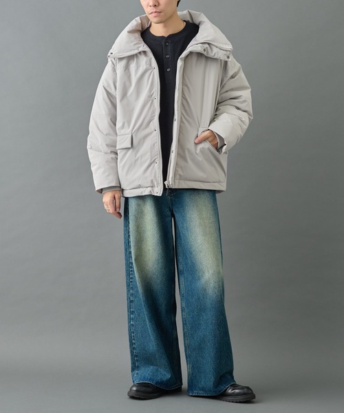 COLONY 2139（コロニートゥーワンスリーナイン）の「クロップド中綿ジャケット（ダウンジャケット/コート・メンズ・グレー/ブラック・SMALL/MEDIUM/LARGE）」の18枚目の写真