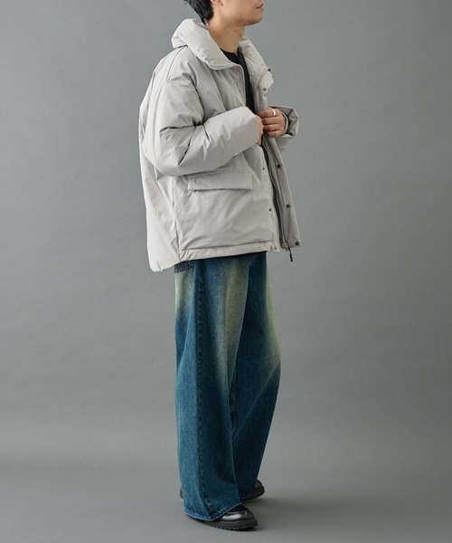 COLONY 2139（コロニートゥーワンスリーナイン）の「クロップド中綿ジャケット（ダウンジャケット/コート・メンズ・グレー/ブラック・SMALL/MEDIUM/LARGE）」の21枚目の写真