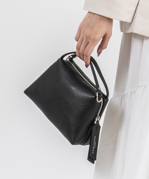 GIANNI CHIARINI(ジャンニ キアリーニ)の「【GIANNI CHIARINI/ジャンニキアリーニ】2WAY レザーハンドバッグ ショルダーバッグ アリファ S BS 8145 COMM GRN(ショルダーバッグ・レディース・ブラック/ベージュ系その他/ベージュ系その他2/ブラウン/ベージュ/ライトブルー・FREE)」の12枚目の写真