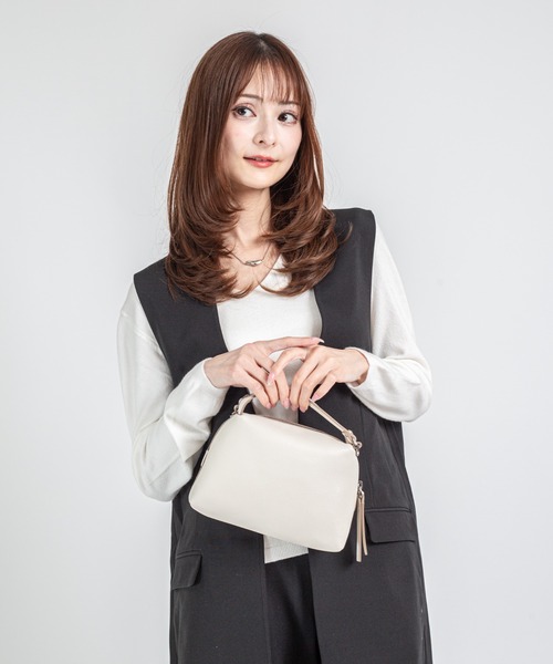 GIANNI CHIARINI/ジャンニキアリーニ】2WAY レザーハンドバッグ